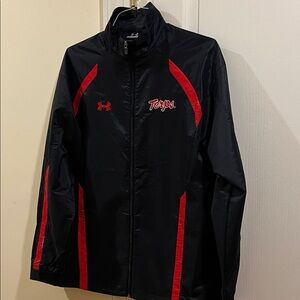 Under Armour Maryland Terps Black Jacket with Red Details